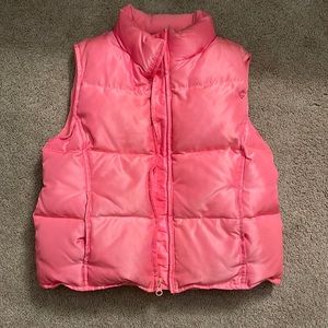 GAP down vest, girls large